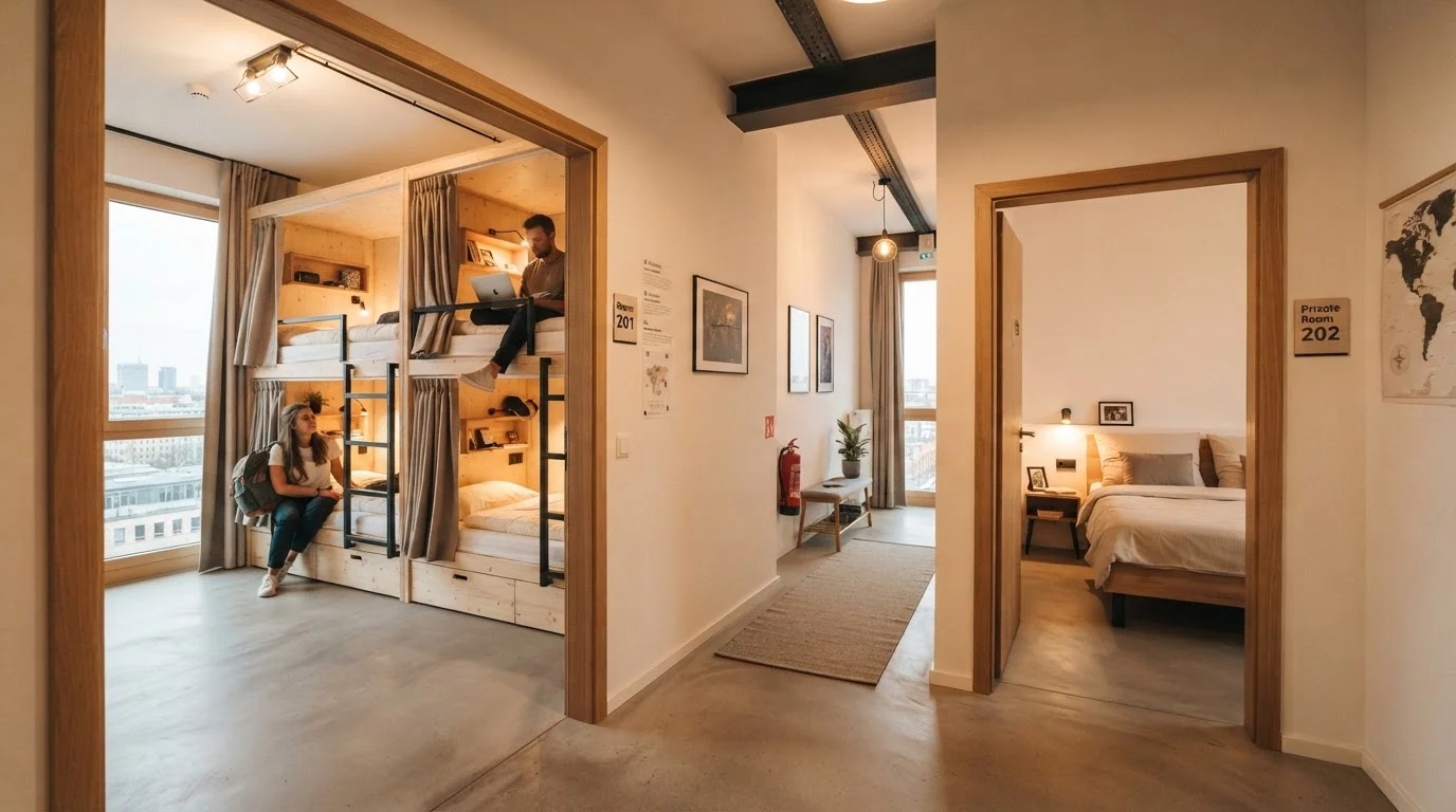 Shared Dorm vs. Private Room in a Hostel: Weighing the Trade-Offs